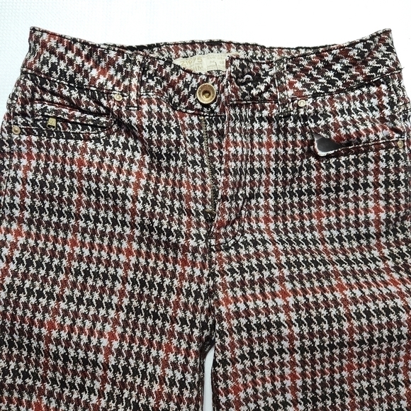 Copy - 𝅺Zara Z1975  Houndstooth Skinny Denim Pants - Picture 6 of 8